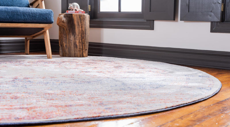 Oxfordshire Elegance Collection Area Rug - Abingdon Round Multi lifestyle 62