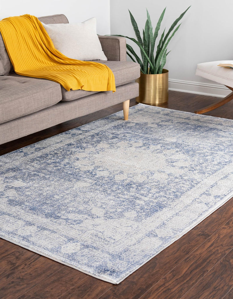 Oxfordshire Elegance Collection Area Rug - Abingdon Rectangle Navy Blue lifestyle 6