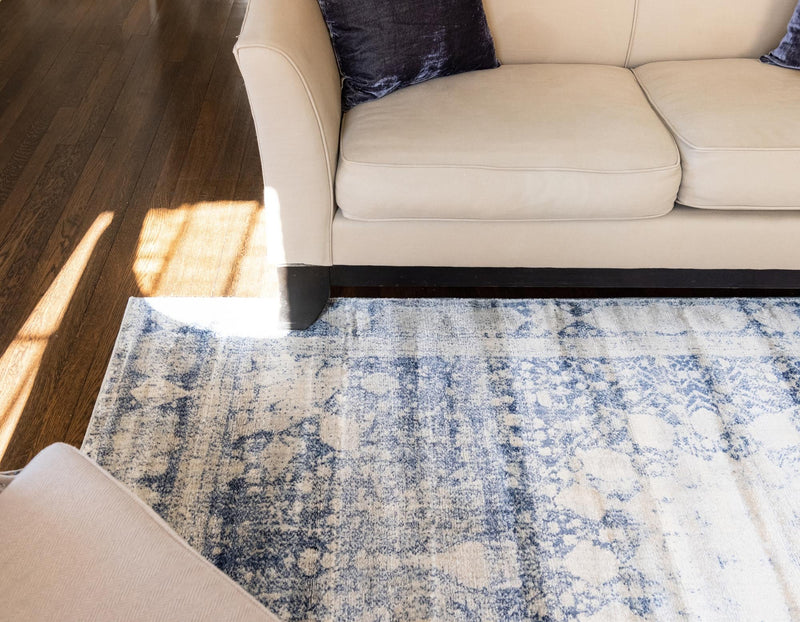 Oxfordshire Elegance Collection Area Rug - Abingdon Rectangle Navy Blue lifestyle 30