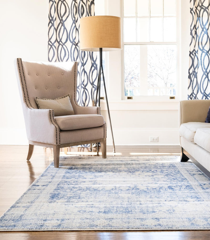 Oxfordshire Elegance Collection Area Rug - Abingdon Rectangle Navy Blue lifestyle 31