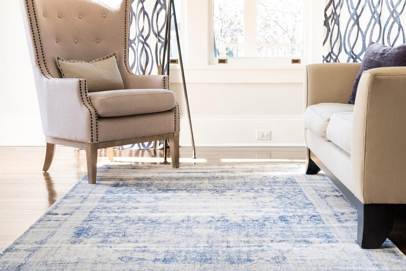 Oxfordshire Elegance Collection Area Rug - Abingdon Rectangle Navy Blue lifestyle 32