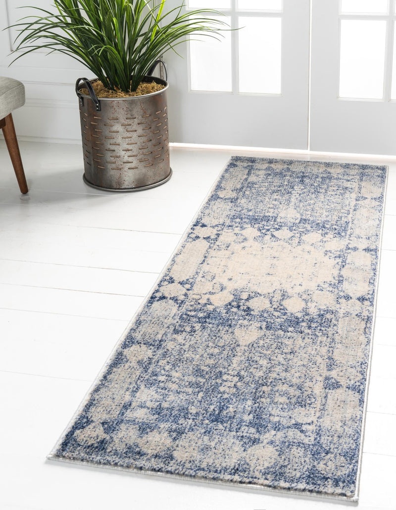 Oxfordshire Elegance Collection Area Rug - Abingdon Runner Navy Blue lifestyle 53