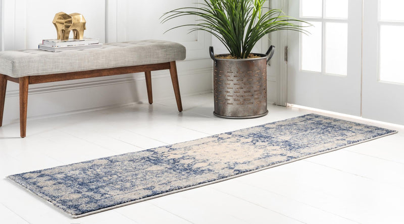 Oxfordshire Elegance Collection Area Rug - Abingdon Runner Navy Blue lifestyle 59