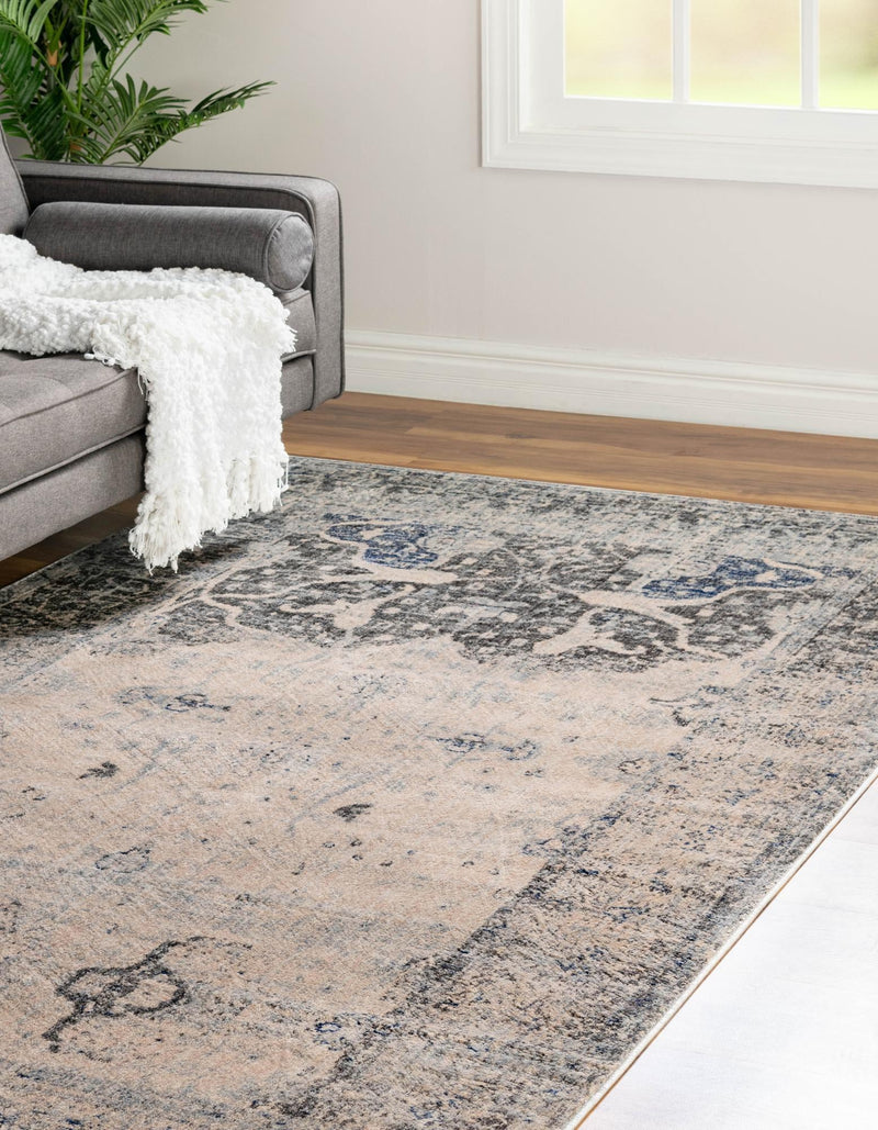Oxfordshire Elegance Collection Area Rug - Didcot Rectangle Gray lifestyle 6