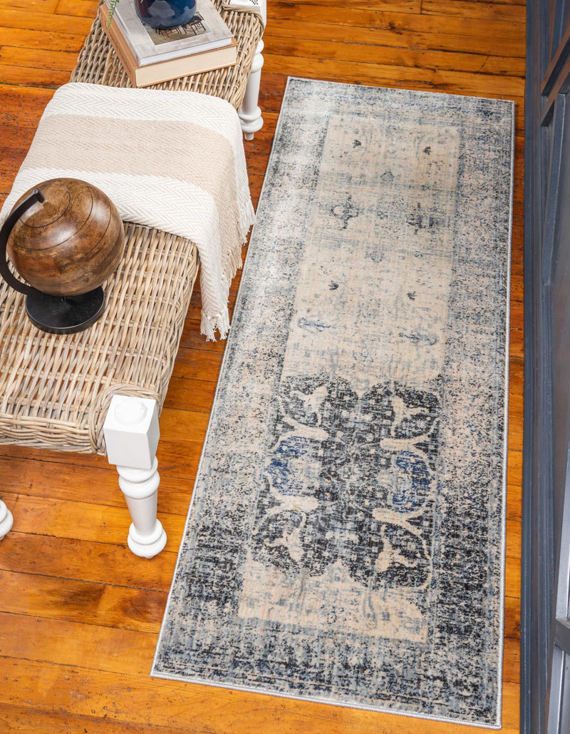 Oxfordshire Elegance Collection Area Rug - Didcot Runner Gray lifestyle 35