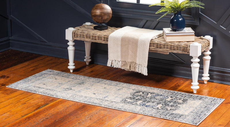Oxfordshire Elegance Collection Area Rug - Didcot Runner Gray lifestyle 41