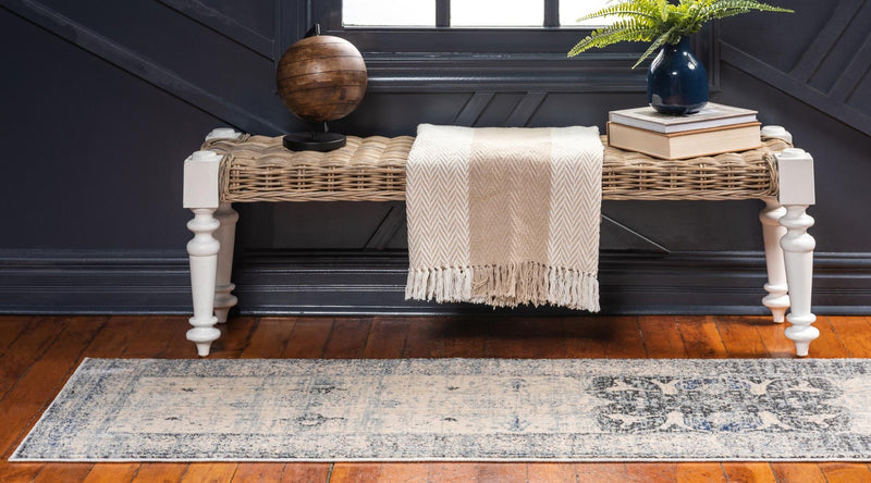 Oxfordshire Elegance Collection Area Rug - Didcot Runner Gray lifestyle 47