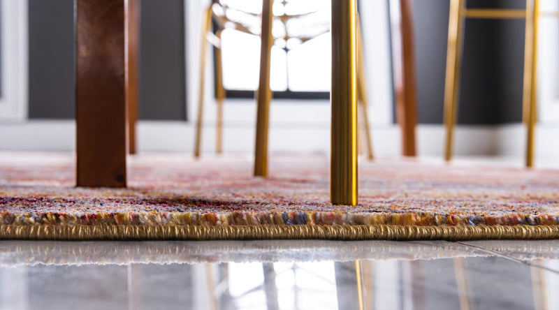 Oxfordshire Elegance Collection Area Rug - Didcot Round Multi lifestyle 50