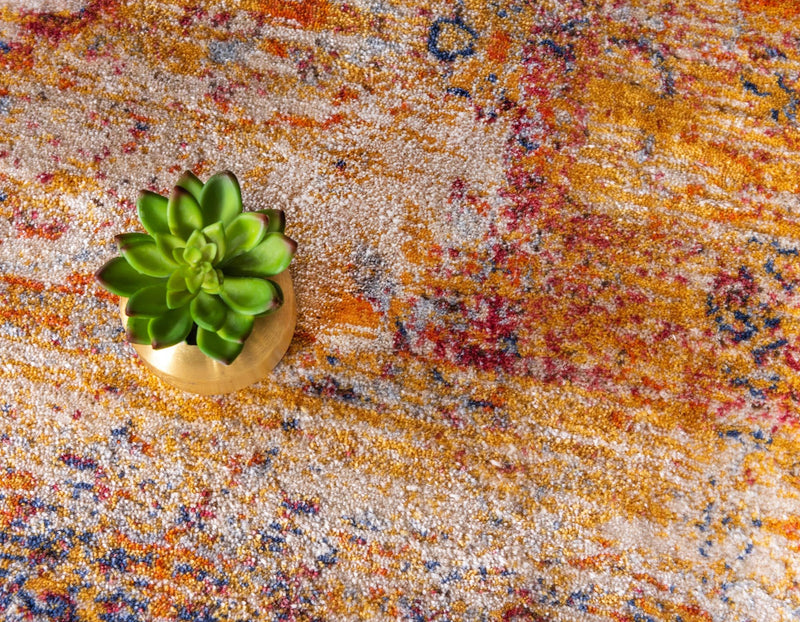 Oxfordshire Elegance Collection Area Rug - Didcot Round Multi lifestyle 51