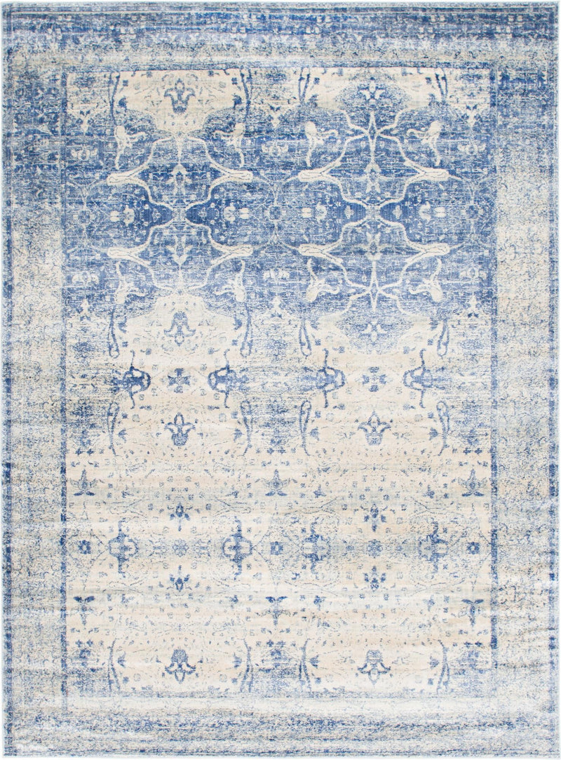 Oxfordshire Elegance Collection Area Rug - Didcot Rectangle Navy Blue Main