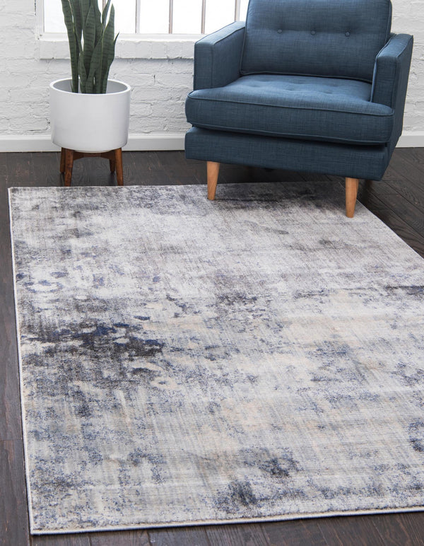 Lunar Luxe Collection Area Rug - Selene Rectangle Gray lifestyle 4