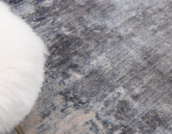 Lunar Luxe Collection Area Rug - Selene Rectangle Gray lifestyle 12