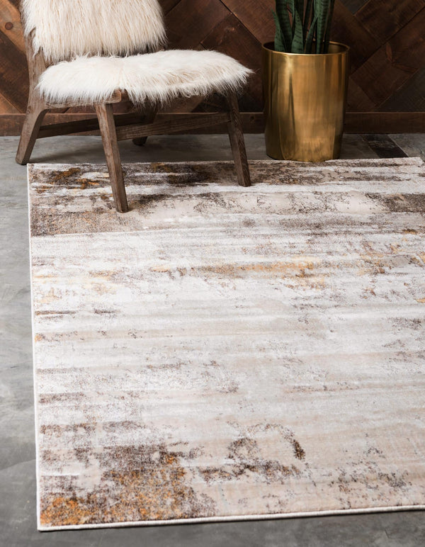 Lunar Luxe Collection Area Rug - Selene Rectangle Ivory Beige lifestyle 3