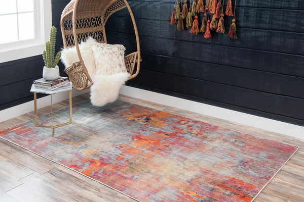 Lunar Luxe Collection Area Rug - Selene Rectangle Multi lifestyle 9
