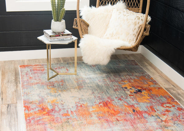 Lunar Luxe Collection Area Rug - Selene Rectangle Multi lifestyle 13