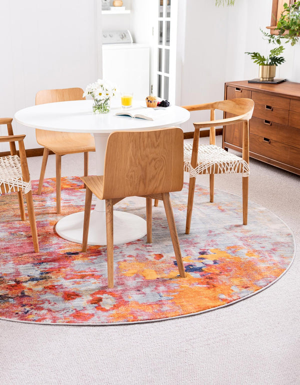 Lunar Luxe Collection Area Rug - Selene Round Multi lifestyle 71