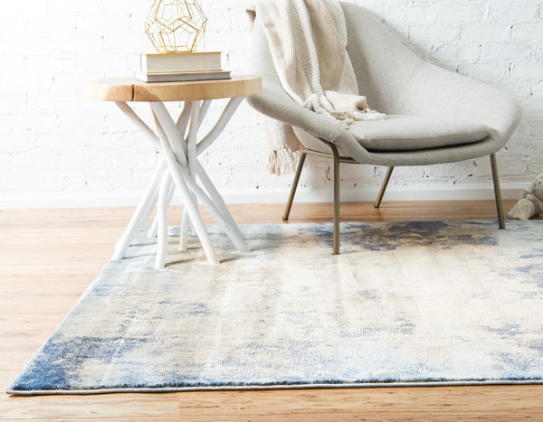 Lunar Luxe Collection Area Rug - Selene Rectangle Blue lifestyle 14
