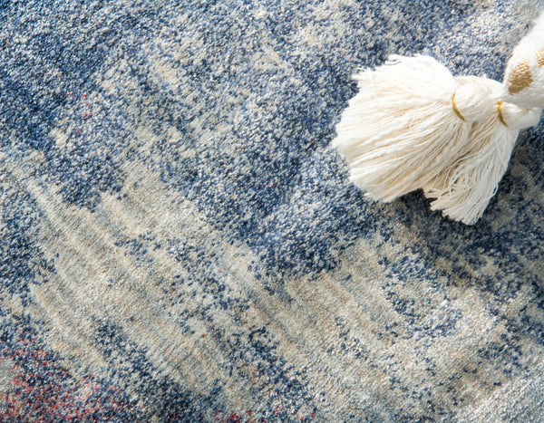 Lunar Luxe Collection Area Rug - Selene Rectangle Blue lifestyle 22
