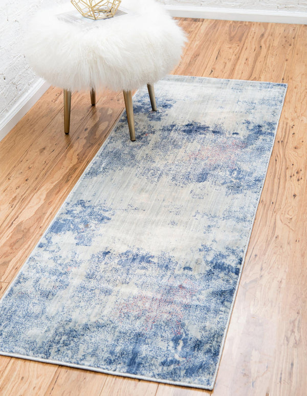 Lunar Luxe Collection Area Rug - Selene Runner Blue lifestyle 63