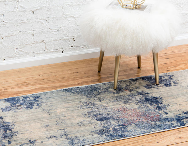 Lunar Luxe Collection Area Rug - Selene Runner Blue lifestyle 74