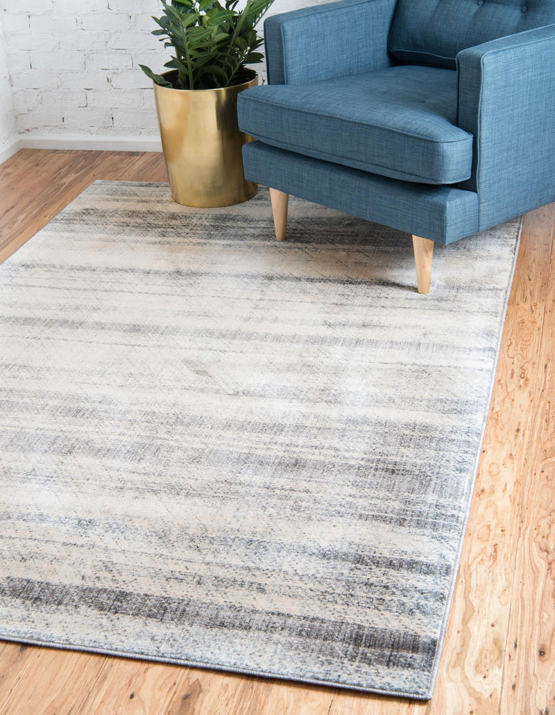 Lunar Luxe Collection Area Rug - Titan Rectangle Gray lifestyle 6