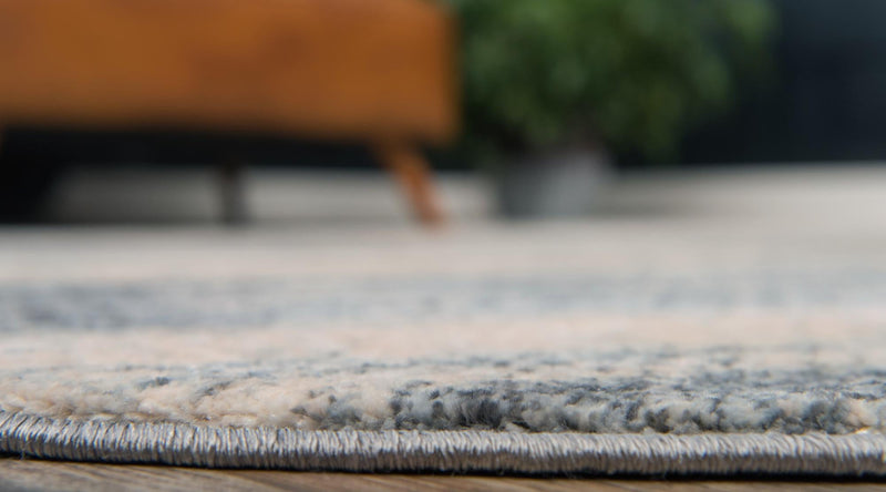 Lunar Luxe Collection Area Rug - Titan Round Gray lifestyle 53