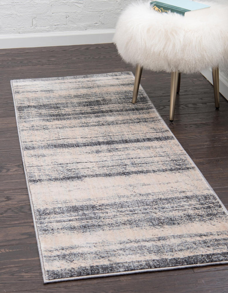 Lunar Luxe Collection Area Rug - Titan Runner Gray lifestyle 38