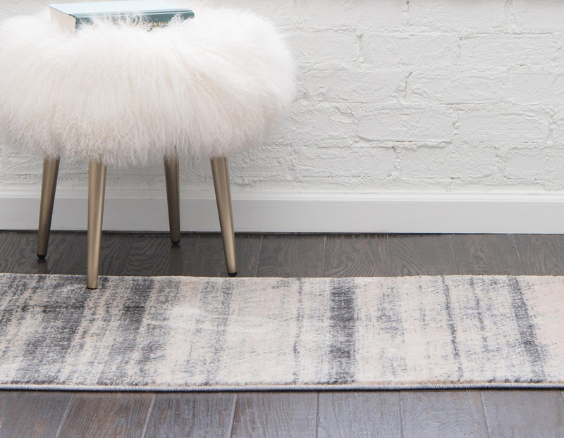 Lunar Luxe Collection Area Rug - Titan Runner Gray lifestyle 49
