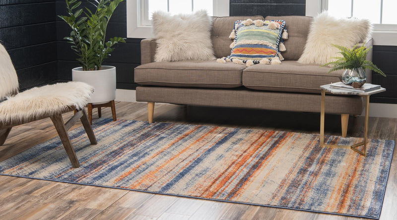 Lunar Luxe Collection Area Rug - Titan Rectangle Multi lifestyle 5