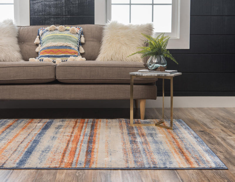 Lunar Luxe Collection Area Rug - Titan Rectangle Multi lifestyle 7