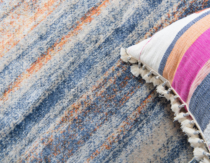 Lunar Luxe Collection Area Rug - Titan Round Multi lifestyle 50