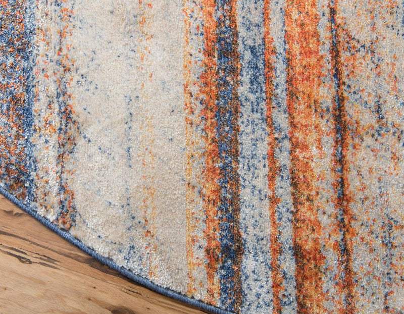 Lunar Luxe Collection Area Rug - Titan Round Multi lifestyle 62