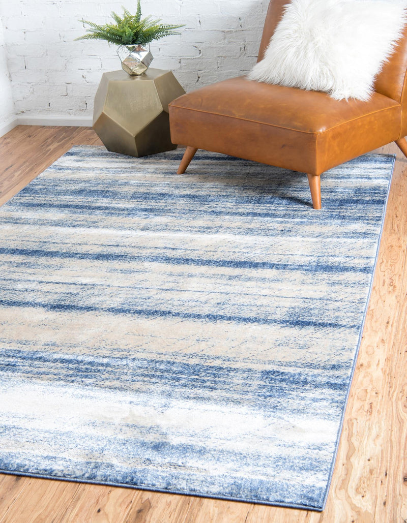 Lunar Luxe Collection Area Rug - Titan Rectangle Blue lifestyle 4
