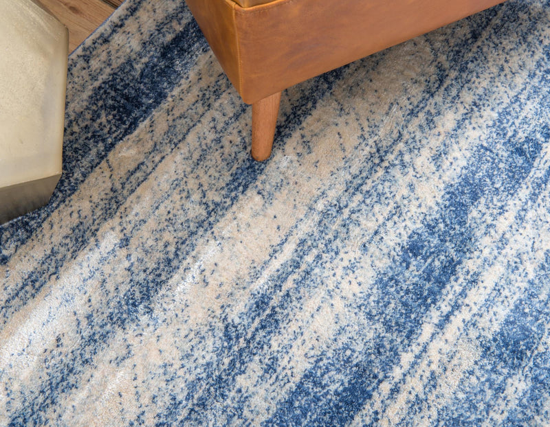 Lunar Luxe Collection Area Rug - Titan Rectangle Blue lifestyle 12