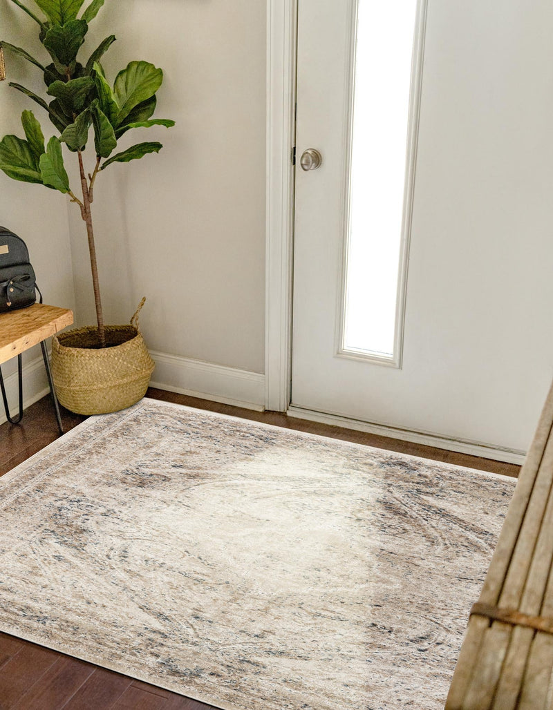 Coastal Manor Collection Area Rug - Seagrove Square Beige lifestyle 62