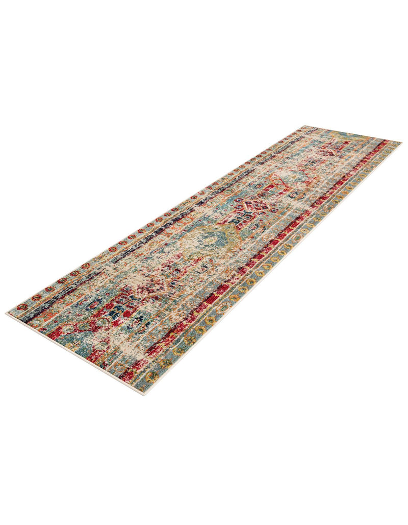 Sedona Vista Collection Area Rug - Navajo Runner Blue lifestyle 29