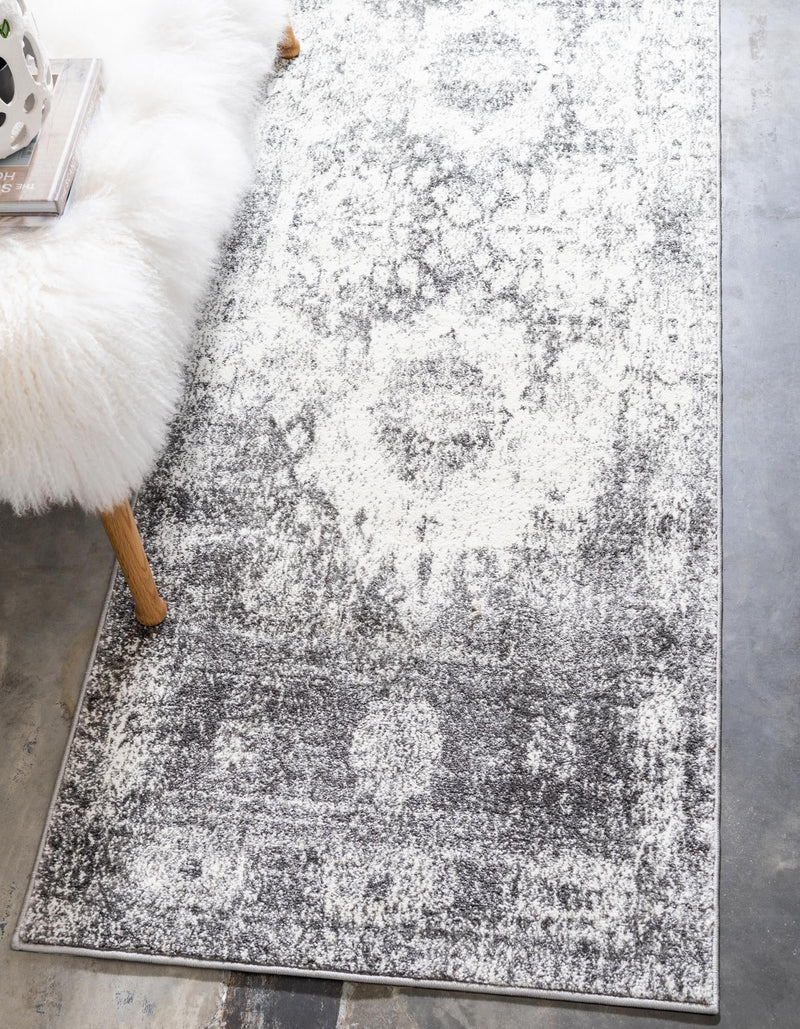 Amalfi Coast Woven Collection Area Rug - Ravello Runner Gray lifestyle 41