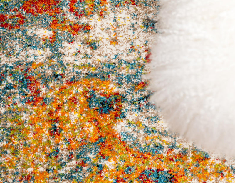 Amalfi Coast Woven Collection Area Rug - Atrani Rectangle Orange lifestyle 6