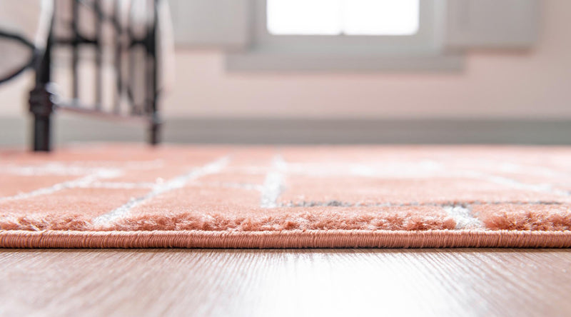 Hollywood Luxe Collection Area Rug - Beverly (Coral Silver) Rectangle Coral Silver lifestyle 5