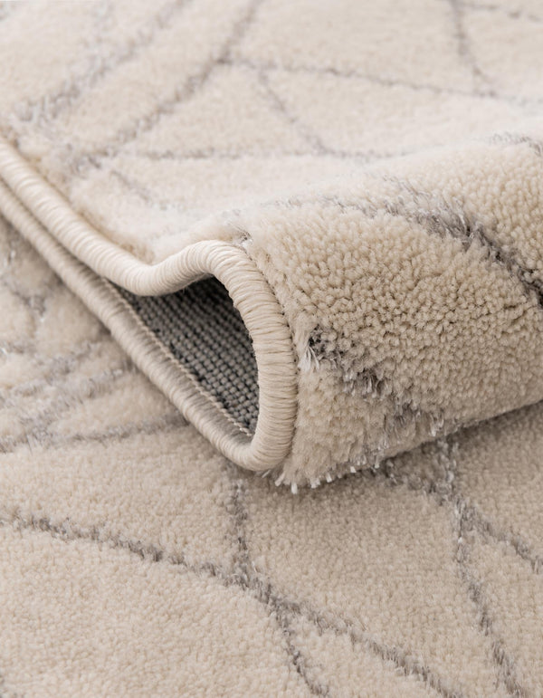 Hollywood Luxe Collection Area Rug - Rodeo Rectangle White Silver lifestyle 16