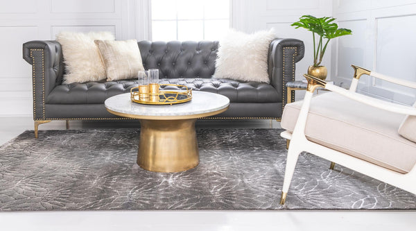 Hollywood Luxe Collection Area Rug - Rodeo Rectangle Gray Silver lifestyle 12