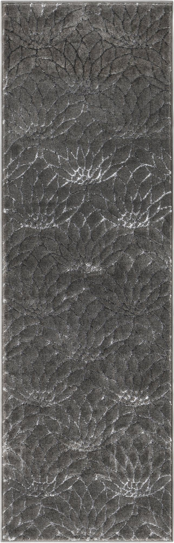 Hollywood Luxe Collection Area Rug - Rodeo Runner Gray Silver lifestyle 54