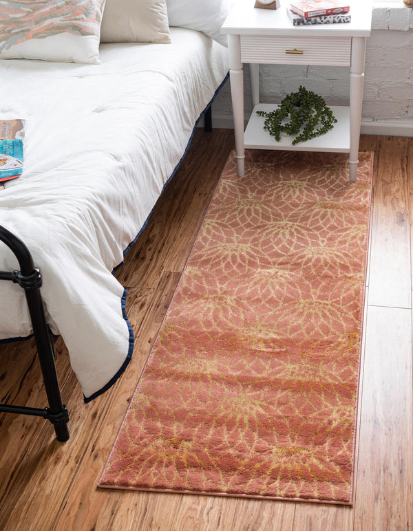 Hollywood Luxe Collection Area Rug - Rodeo Runner Coral Gold lifestyle 73