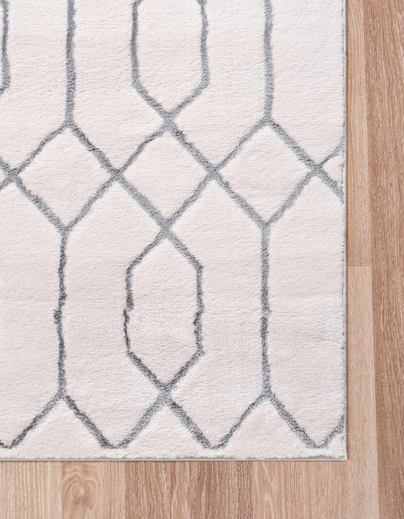 Hollywood Luxe Collection Area Rug - Sunset (White Silver) Rectangle White Silver lifestyle 13
