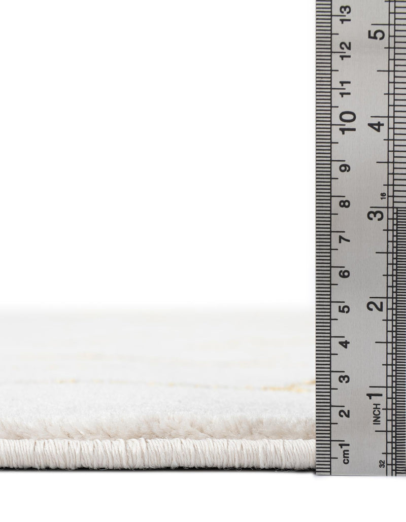 Hollywood Luxe Collection Area Rug - Sunset (White Gold) Rectangle White Gold lifestyle 5