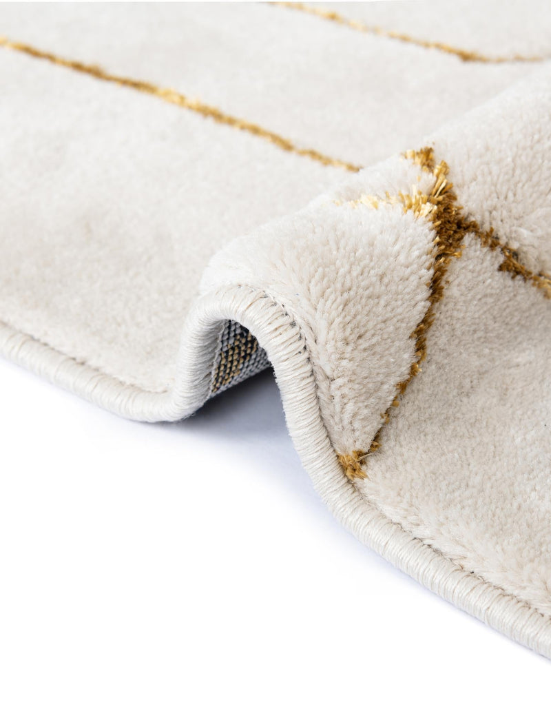 Hollywood Luxe Collection Area Rug - Sunset (White Gold) Rectangle White Gold lifestyle 10