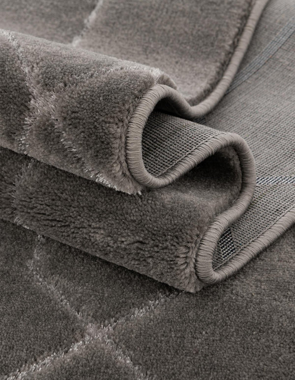 Hollywood Luxe Collection Area Rug - Sunset (Gray Silver) Rectangle Gray Silver lifestyle 13