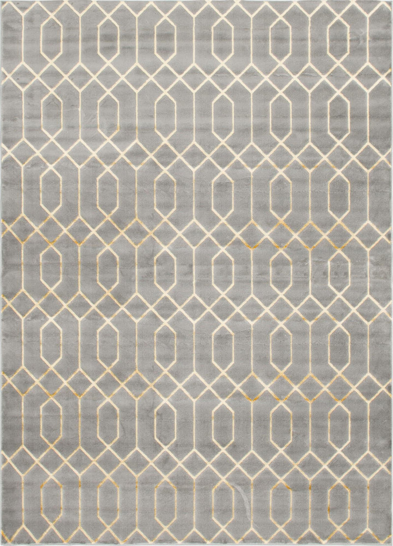 Hollywood Luxe Collection Area Rug - Sunset (Gray Gold) Rectangle Gray Gold Main