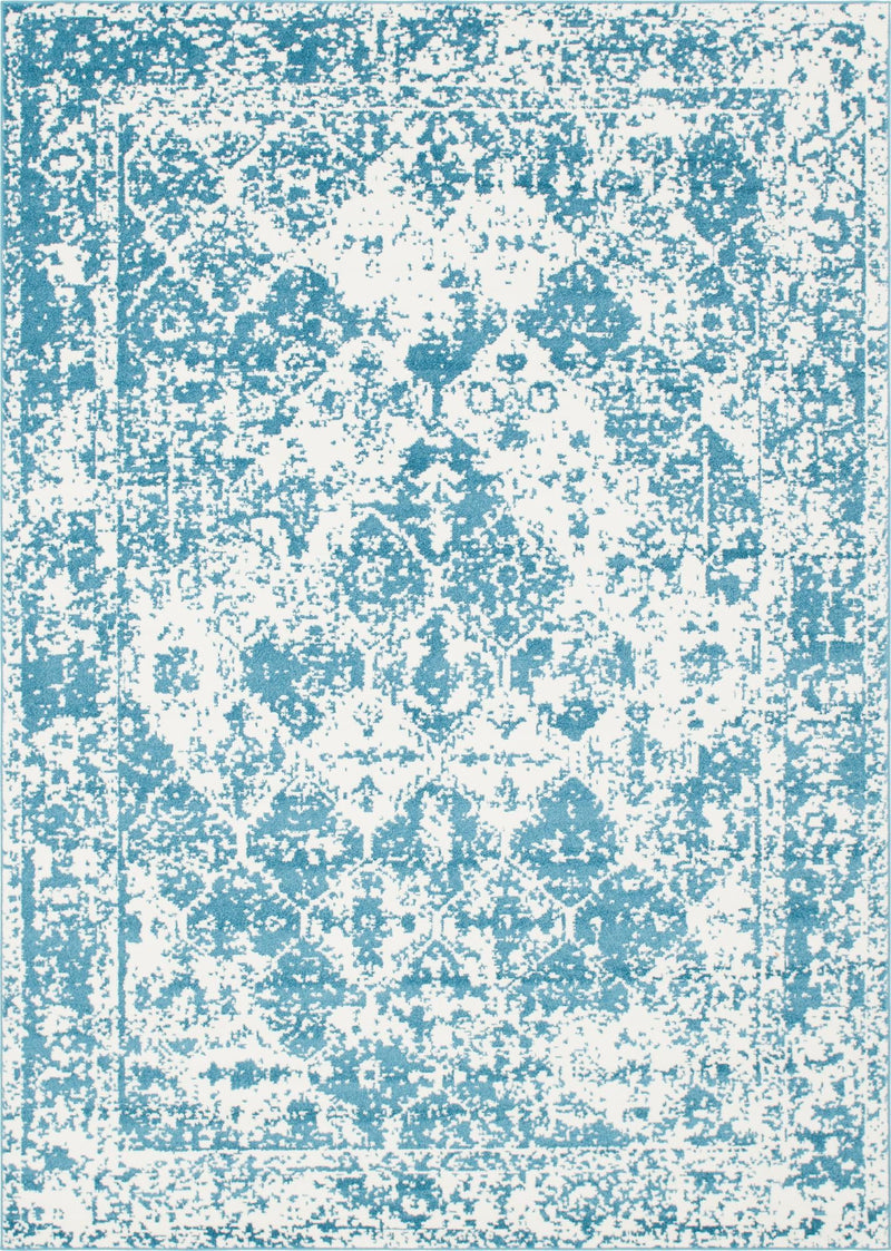 Amalfi Coast Woven Collection Area Rug - Positano Rectangle Blue lifestyle 4