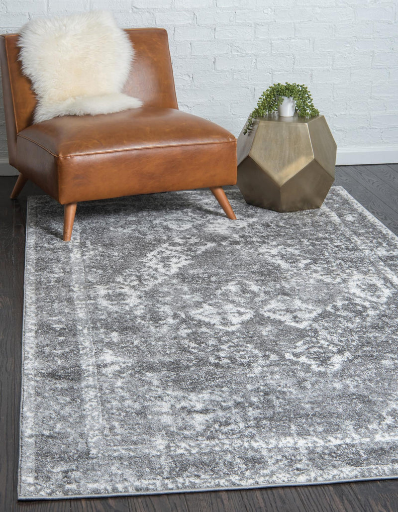 Amalfi Coast Woven Collection Area Rug - Positano Rectangle Gray lifestyle 3